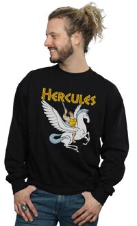 Disney Heren Hercules met Pegasus Sweatshirt (Zwart) - 5XL