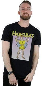 Disney Heren Hercules Spieren T-Shirt (Zwart)