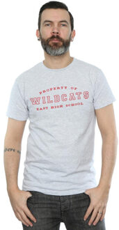 Disney heren high school musical de musical eigendom van wildcats t-shirt Grijs - XXL / XXXL