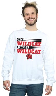 Disney Heren High School Musical The Musical Once A Wildcat Sweatshirt (Wit)