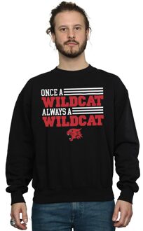 Disney Heren High School Musical The Musical Once A Wildcat Sweatshirt (Zwart)