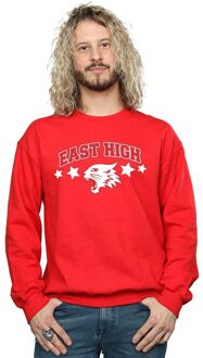 Disney Heren High School Musical The Musical Wildcat Stars Sweatshirt (Rood)