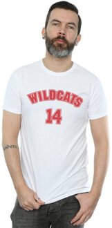 Disney Heren High School Musical The Musical Wildcats 14 T-Shirt (Wit) - maat 3XL