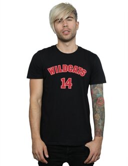 Disney Heren High School Musical The Musical Wildcats 14 T-Shirt (Zwart) - maat 2XL