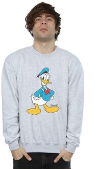 Disney Heren Klassiek Donald Duck Sweatshirt (Sportgrijs) Lichtgrijs - 3XL