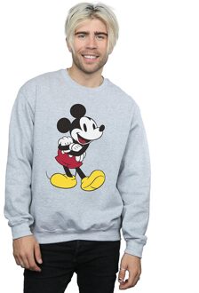 Disney Heren Klassiek Mickey Mouse Sweatshirt (Sportgrijs) - maat 2XL Lichtgrijs
