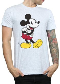 Disney heren klassiek mickey mouse t-shirt Grijs - XXXL