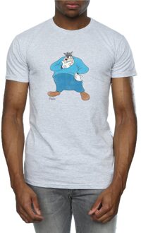 Disney Heren Klassiek Piet T-Shirt (Heide Grijs) - maat L