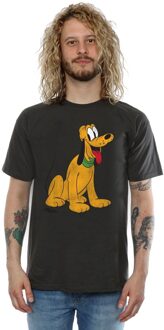 Disney Heren Klassiek Pluto Katoen T-Shirt (Licht Grafiet) Grijs - 3XL