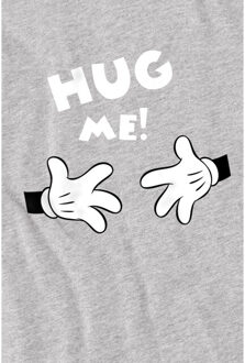 Disney Heren knuffel me mickey mouse valentijnsdag t-shirt - maat S Grijs