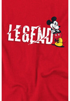 Disney Heren legend mickey mouse vaderdag t-shirt - maat XL Rood