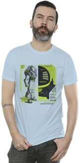 Disney Heren Lightyear Buzz Tech Panel T-Shirt (Babyblauw) - maat L Lichtblauw