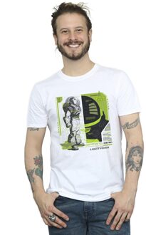 Disney Heren Lightyear Buzz Tech Panel T-Shirt (Wit) - maat 5XL