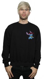 Disney Heren Lilo en Stitch Gitaar Sweatshirt (Zwart)