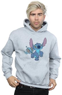 Disney Heren Lilo en Stitch Hypnotized Hoodie (Sportgrijs) Lichtgrijs - M
