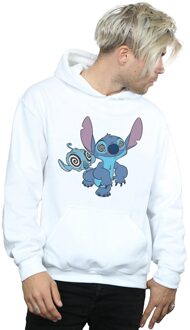 Disney Heren Lilo en Stitch Hypnotized Hoodie (Wit) - XL