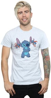 Disney Heren Lilo en Stitch Kleine Duivels T-shirt (Sportgrijs) Lichtgrijs - 4XL