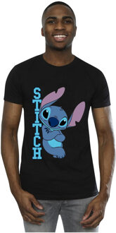 Disney Heren Lilo en Stitch Posing T-shirt (Zwart)