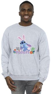 Disney Heren Lilo & Stitch Hippity Hop Stitch Sweatshirt (Sportgrijs) Lichtgrijs - 2XL