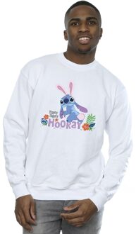 Disney Heren Lilo & Stitch Hippity Hop Stitch Sweatshirt (Wit) - M