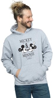 Disney Heren Mickey en Minnie Mouse Mousecrush Mondays Hoodie (Sportgrijs) Lichtgrijs - 3XL