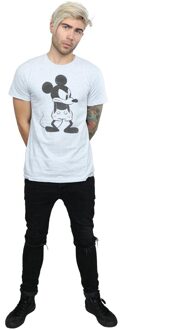 Disney Heren Mickey Mouse Boos T-Shirt (Sportgrijs) Lichtgrijs - 2XL
