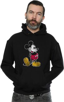 Disney Heren Mickey Mouse Classic Kick Hoodie (Zwart)
