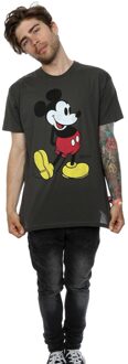 Disney Heren Mickey Mouse Classic Kick T-Shirt (Licht Grafiet) - maat 3XL Grijs
