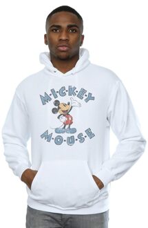 Disney Heren Mickey Mouse Dash Hoodie (Wit) - XL