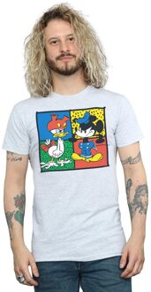 Disney Heren Mickey Mouse Donald Kledingruil T-Shirt (Sportgrijs) Lichtgrijs