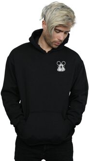 Disney Heren Mickey Mouse Dont Speak Breast Print Hoodie (Zwart) - maat L