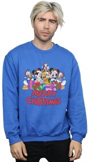 Disney Heren Mickey Mouse en vrienden Kerstmis Sweatshirt (Koningsblauw) - maat 4XL