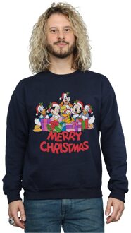Disney Heren Mickey Mouse en vrienden Kerstmis Sweatshirt (Marineblauw) Navy - 2XL