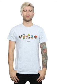 Disney Heren Mickey Mouse en vrienden T-shirt (Sportgrijs) - maat M Lichtgrijs