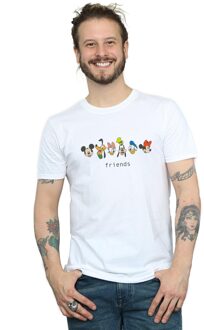 Disney Heren Mickey Mouse en vrienden T-shirt (Wit) - maat 5XL