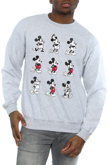 Disney Heren Mickey Mouse Evolution Sweatshirt (Sportgrijs) Lichtgrijs