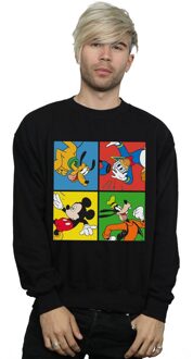 Disney Heren Mickey Mouse Friends Sweatshirt (Zwart) - 3XL