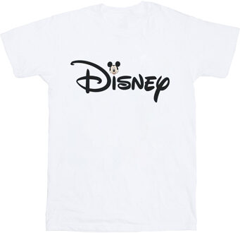 Disney Heren Mickey Mouse Logo Head T-Shirt (Wit) - maat