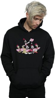 Disney Heren Mickey Mouse Love Friends Hoodie (Zwart) - maat 4XL