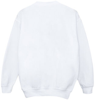 Disney heren mickey mouse swirl logo sweatshirt Wit - XXL / XXXL