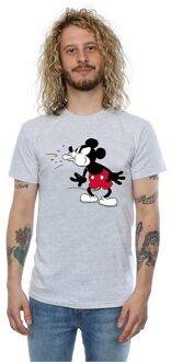 Disney Heren Mickey Mouse Tong T-Shirt (Sportgrijs) - maat Lichtgrijs