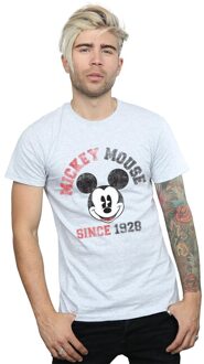 Disney Heren Minnie Mouse Sinds 1928 T-Shirt (Sportgrijs) - maat Lichtgrijs