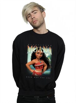 Disney Heren Moana Montage Sweatshirt (Zwart)