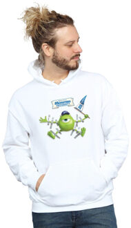 Disney heren monsters university getapete mike hoodie Wit - S