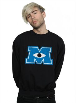 Disney Heren Monsters University Monster M Sweatshirt (Zwart) - maat L