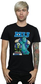 Disney Heren Monsters University Poster T-Shirt (Zwart) - 4XL