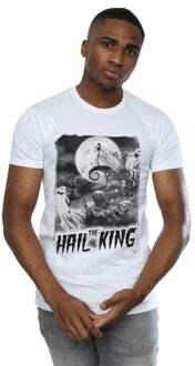 Disney Heren Nightmare Before Christmas Hail The King T-Shirt (Wit)