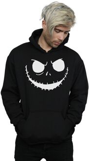 Disney Heren Nightmare Before Christmas Jack's Face Bold Hoodie (Zwart) - maat 4XL