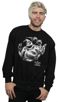 Disney Heren Nightmare Before Christmas Ooogie Boogie Mono Sweatshirt (Zwart) - maat L