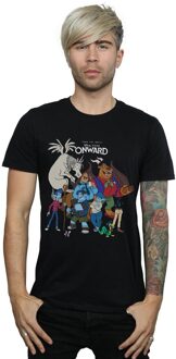 Disney Heren Onward Karakter Collage T-shirt (Zwart) - maat 2XL